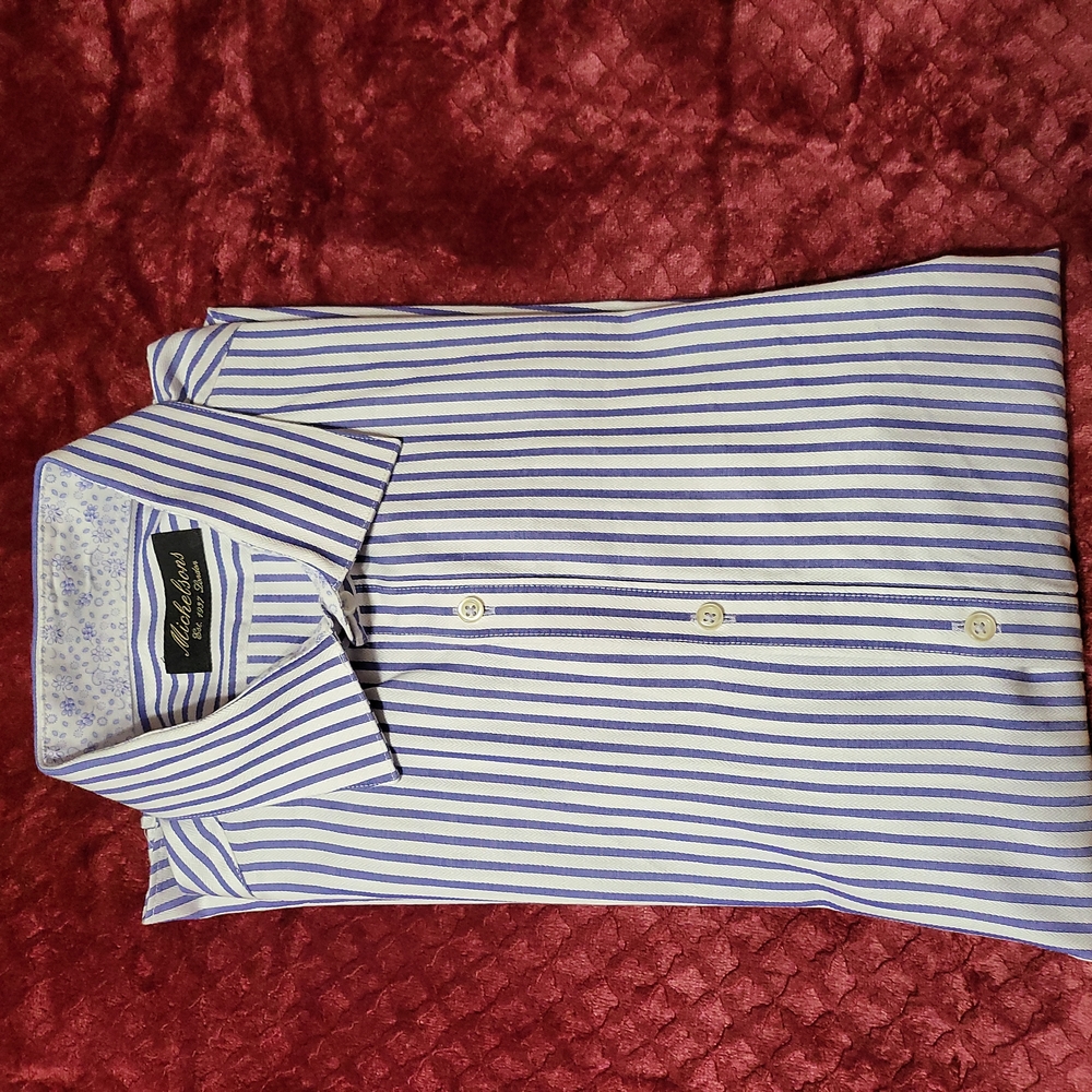 Michelson's French Cuff Dress Shirt 17 Neck, 32/33